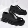 Plain Lace-Up Derby Shoes
