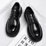 Plain Lace-Up Derby Shoes