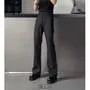 Mid Rise Plain Flared Dress Pants