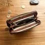 Genuine Leather Woven Long Wallet