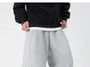 Drawstring Waist Plain Wide Leg Sweatpants