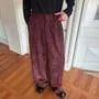High Waist Twill Wide Leg Dress Pants