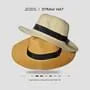 Plain Wide Brimmed Straw Hat