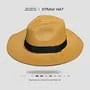 Plain Wide Brimmed Straw Hat
