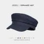 Denim Military Cap