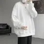 Round Neck Plain Embossed Sweatshirt