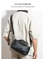 Top Handle Faux Leather Crossbody Bag