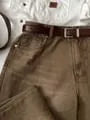 Mid Rise Washed Wide Leg Jeans