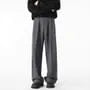 High Waist Plain Loose Fit Dress Pants