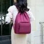 Plain Drawstring Lightweight Backpack