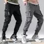 Drawstring Waist Plain Fleece-Lined Tapered Cargo Pants