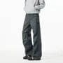 Mid Rise Washed Wide Leg Jeans
