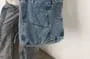 Washed Panel Denim Backpack Tote