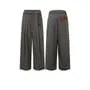 Mid Rise Houndstooth Wide Leg Dress Pants