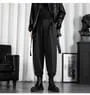 Mid Rise Plain Cropped Baggy Dress Pants