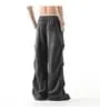 Drawstring Waist Ruched Flared Sweatpants