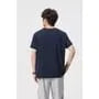 Mock Two-Piece Short-Sleeve Two-Tone T-Shirt