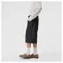 Button-Front Row-Denim Jorts