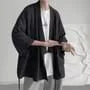 3/4-Sleeve Open Front Kimono Jacket