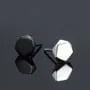 Geometric Faceted Stud Earring