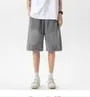 Mid Rise Washed Denim Shorts