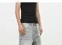Mid Rise Washed Denim Shorts